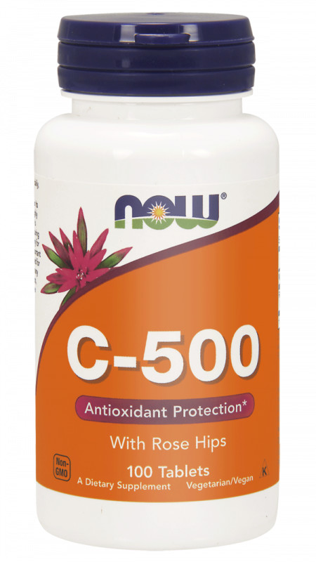 Now Foods Foods Witamina C z Dziką Różą 500 mg C-500 (100 tabl.)