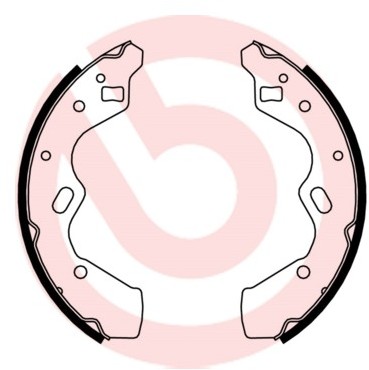 BREMBO Zestaw szczęk hamulcowych S 49 520