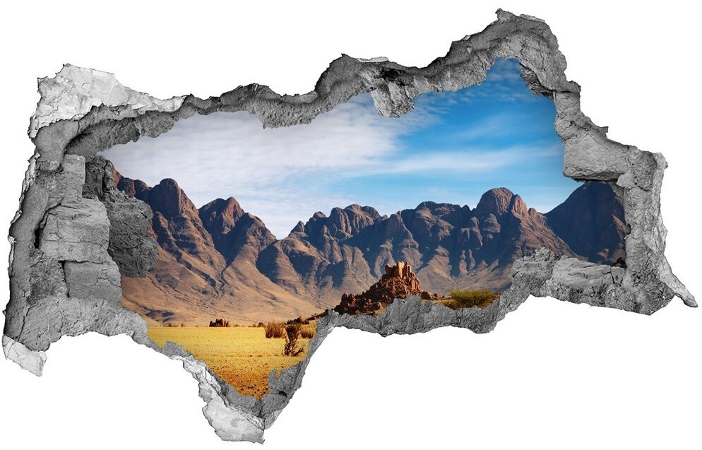 Wallmuralia.pl Dziura 3d w ścianie naklejka Skały w Namibii