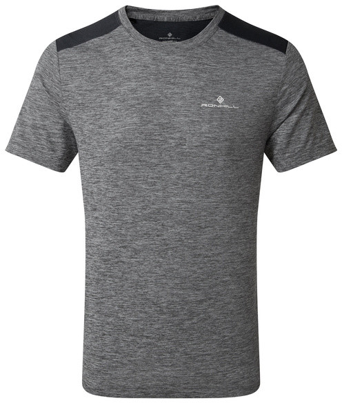 RONHILL RONHILL Koszulka biegowa męska LIFE S/S TEE szara