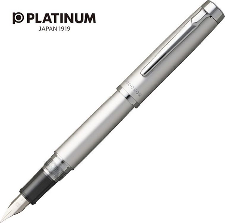 Platinum Pióro wieczne Proycon Luster Satin Silver F srebrne PLA-PNS8000-79F