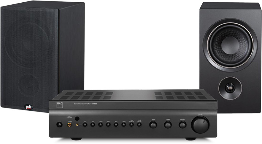 NAD C326BEE czarny) + Alpha P5 czarny)