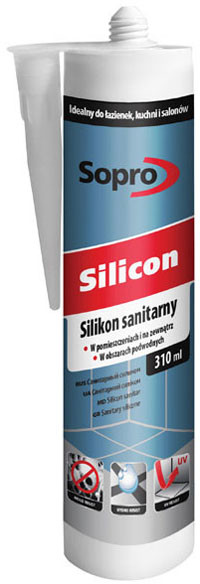 Sopro Silikon sanitarny 310 ml bezbarwny 00 052/310ML