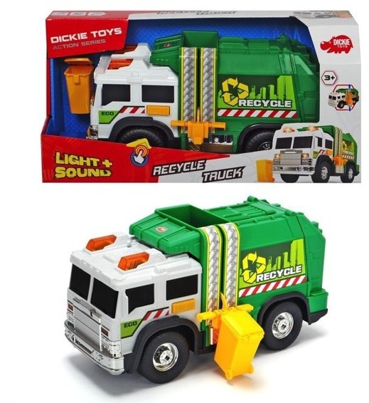 Dickie Toys Śmieciarka zielona 30cm
