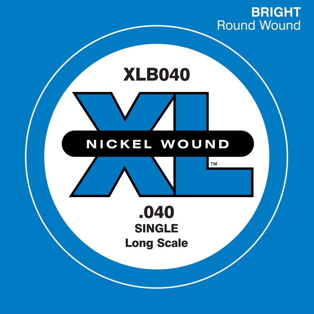 D'Addario XL 035  055 Bass Nickel Wound Single s040 XLB040