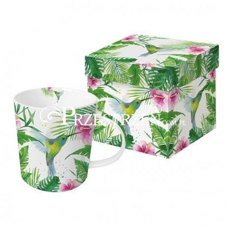 DUŻY KUBEK PORCELANOWY Koliber - TROPICAL - w pudełku 603265