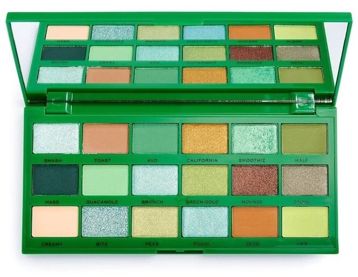 Makeup Revolution TASTY Shadow Palette Paletka Cieni do Powiek Avocado 22g