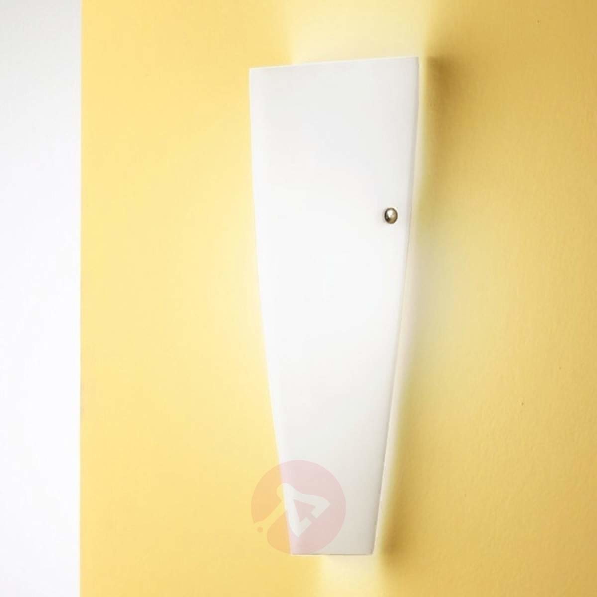 Fabas Luce Szklana lampa ścienna DEDALO, biała