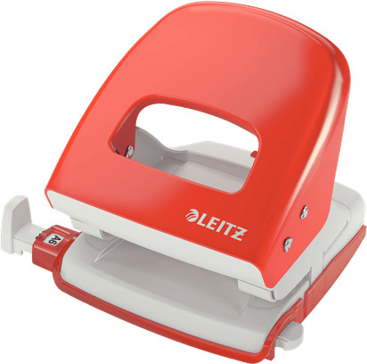 Leitz Dziurkacz duży metalowy WOW - jasnoczerwony 50080020