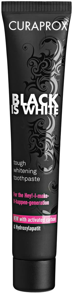 Curaprox Black Is White wybielająca pasta do zębów z aktywnym węglem