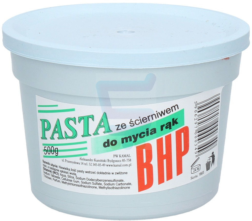 Bhp Pasta do mycia rąk ze ścierniwem 500 g