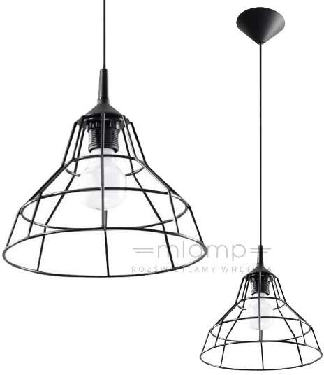 Sollux Lighting Lampa Wisząca Anata czarna - SL.0146