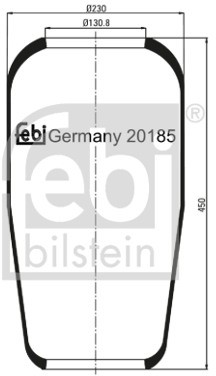 FEBI Mieszek, klimatyzacja FEBI 20185