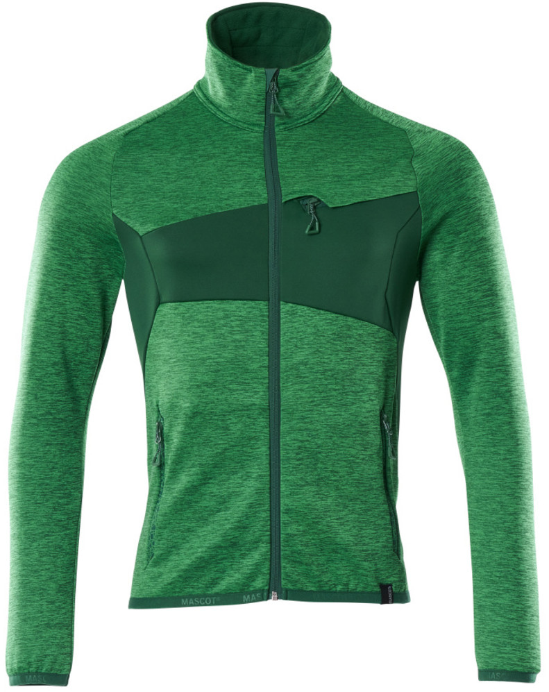 Mascot Męska bluza polarowa Accelerate z zamkiem - zielona, rozmiar L 18103-316-33303-L