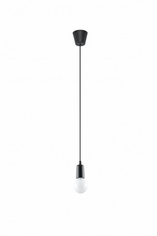 Czarna loftowa lampa wisząca zwis - EX541 M4-C29