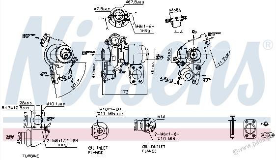NISSENS Turbosprężarka NISSENS 93061 nowa) OE 0375Q2 0375Q3 93061