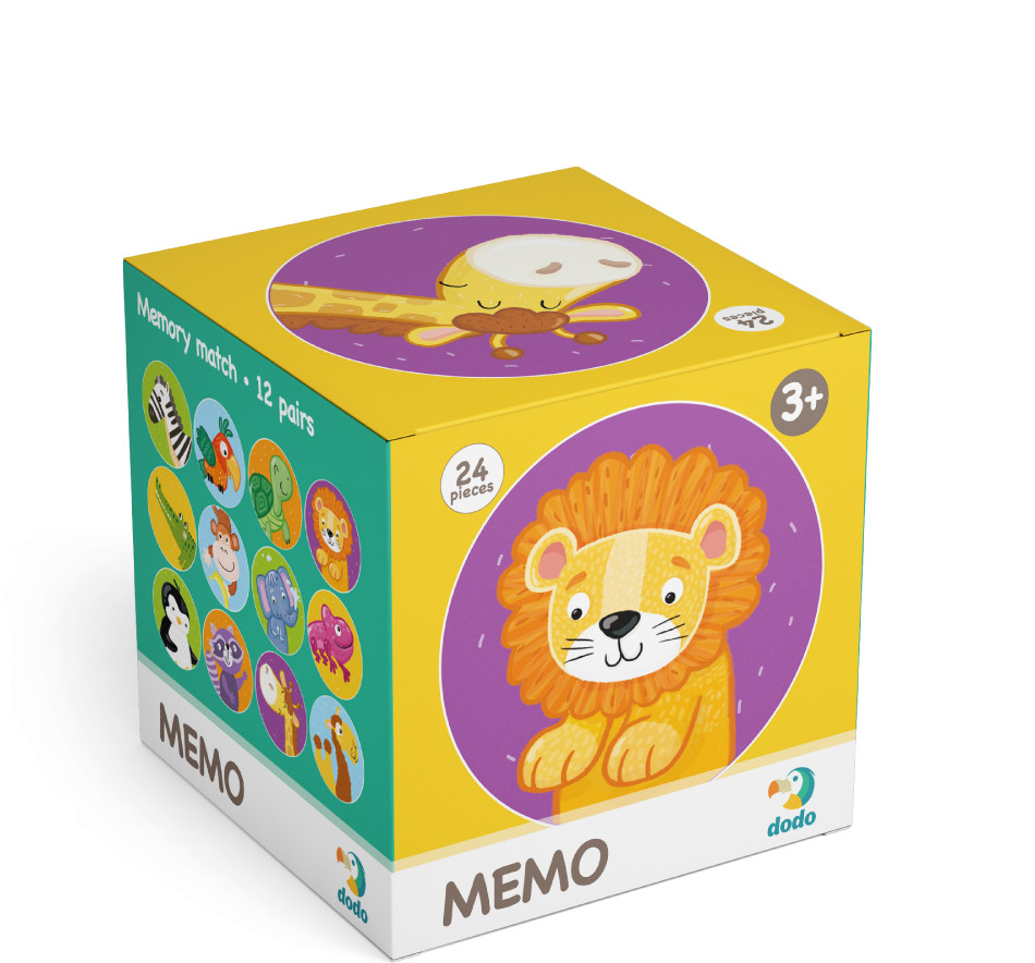 TM Toys DODO Minigra memory Dzikie zwierzęta