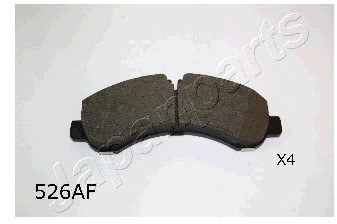 JAPANPARTS Zestaw klocków hamulcowych, hamulce tarczowe PA-526AF