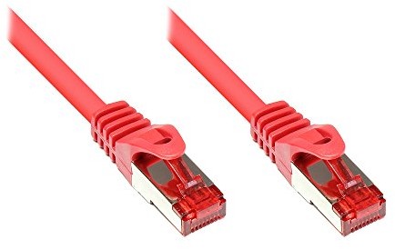 Good Connections Cat.5e kabel krosowy Ethernet LAN z zabezpieczeniem zatrzasku RNS, SF/UTP, 100 MHz, sieci Ethernet Gigabit-capable (10/100/1000 Base-T)  np. do Patch Panel, przełącznik, router, modem 4014619018932