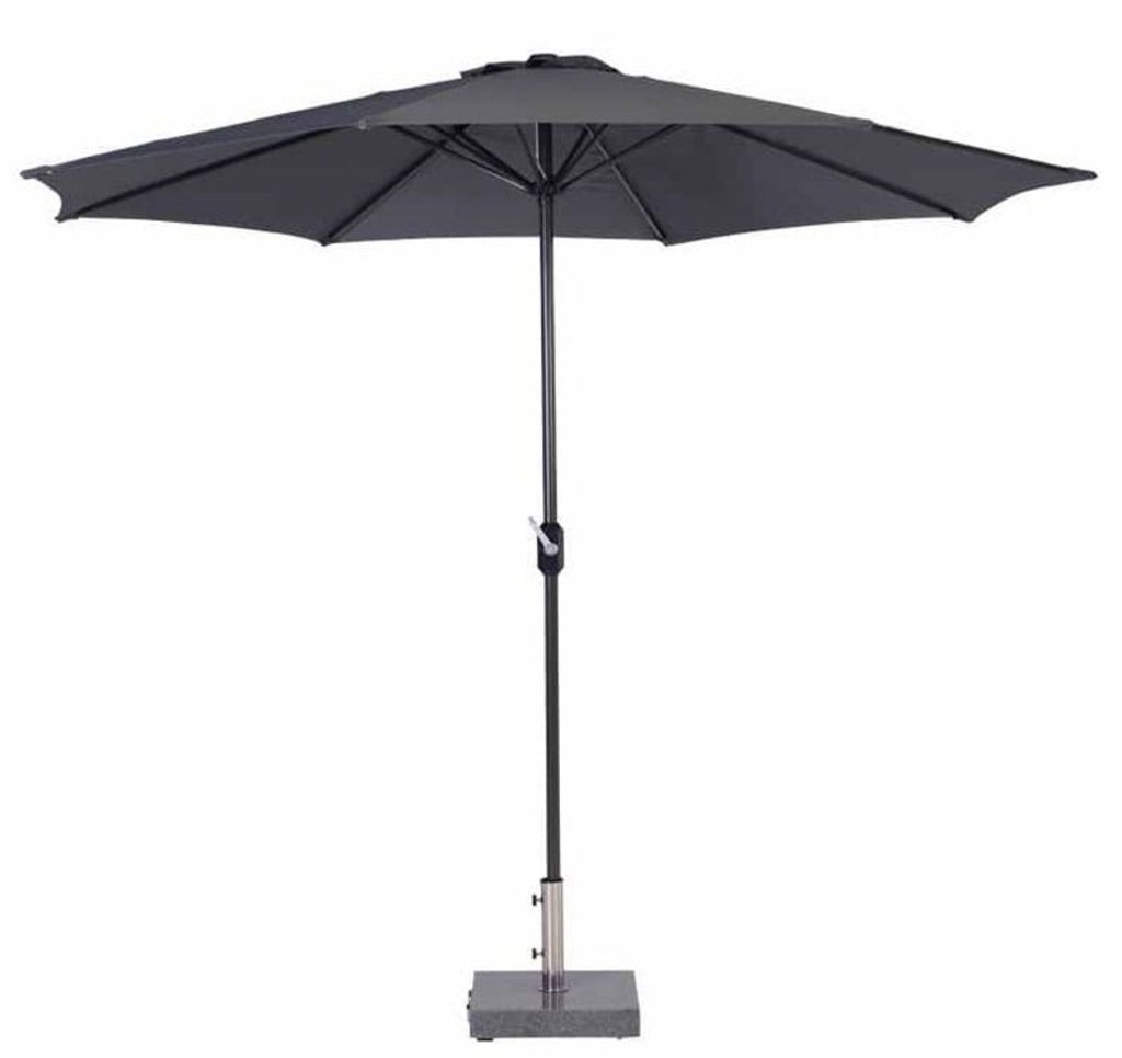 Garden Impressions Parasol ogrodowy Lotus, 300 cm, ciemnoszary, 11082 Garden Impressions