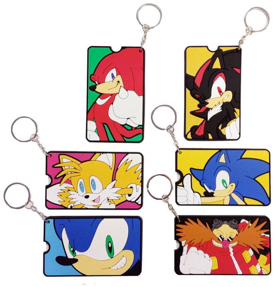 WEBHIDDENBRAND Brelok Sonic the Hedgehog Gacha Bag Tags losowy wybór)
