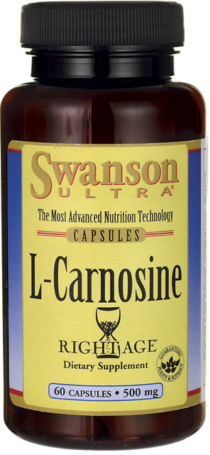 SWANSON L-karnozyna 500mg 60kapsułek