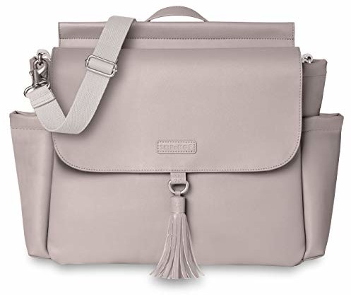 Skip Hop Greenwich Simply Chic Convertible plecak Portobello, z możliwością przekształcenia w Cross Messenger torba na ramię, w zestawie z przewijakiem, szary