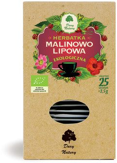 Dary Natury EKOLOGICZNA HERBATKA LIPOWO-MALINOWA 25X2G Zakupy dla domu i biura! 30352645