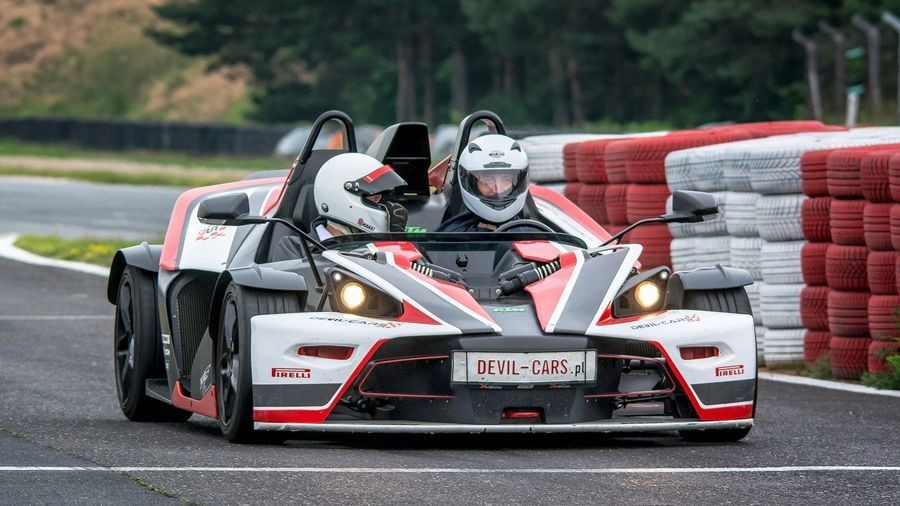 Jazda KTM XBOW i Nissan GTR - kierowca - Tor Toruń - 2 okrążenia JKTMNT