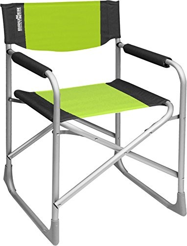 Brunner Krzesło składane krzesło aluminiowe  akcesoria kempingowe Rodzaj reżysera Captain zielonym/czarnym 0404184N.C70
