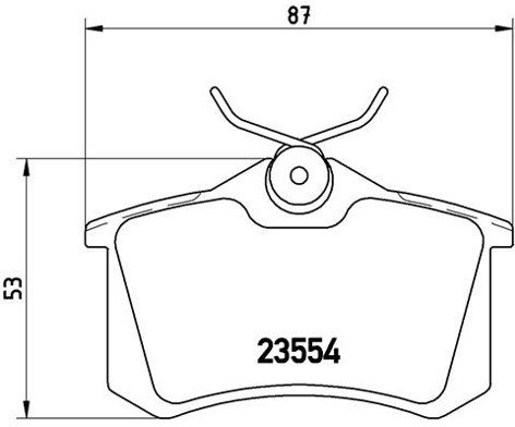 BREMBO Zestaw klocków hamulcowych, hamulce tarczowe P 85 020