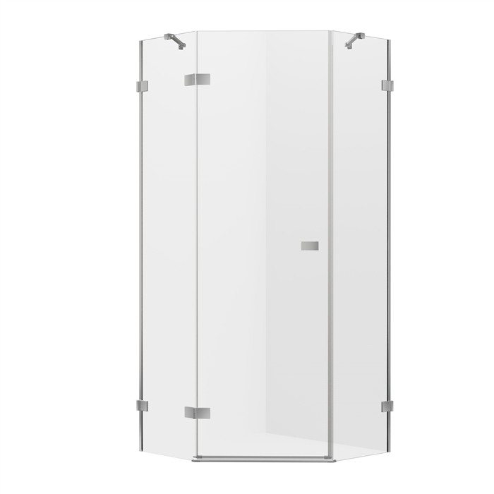 New Trendy Kabina pięciokątna 80x80 lewa EXK-3884 Avexa Chrom EXK-3884