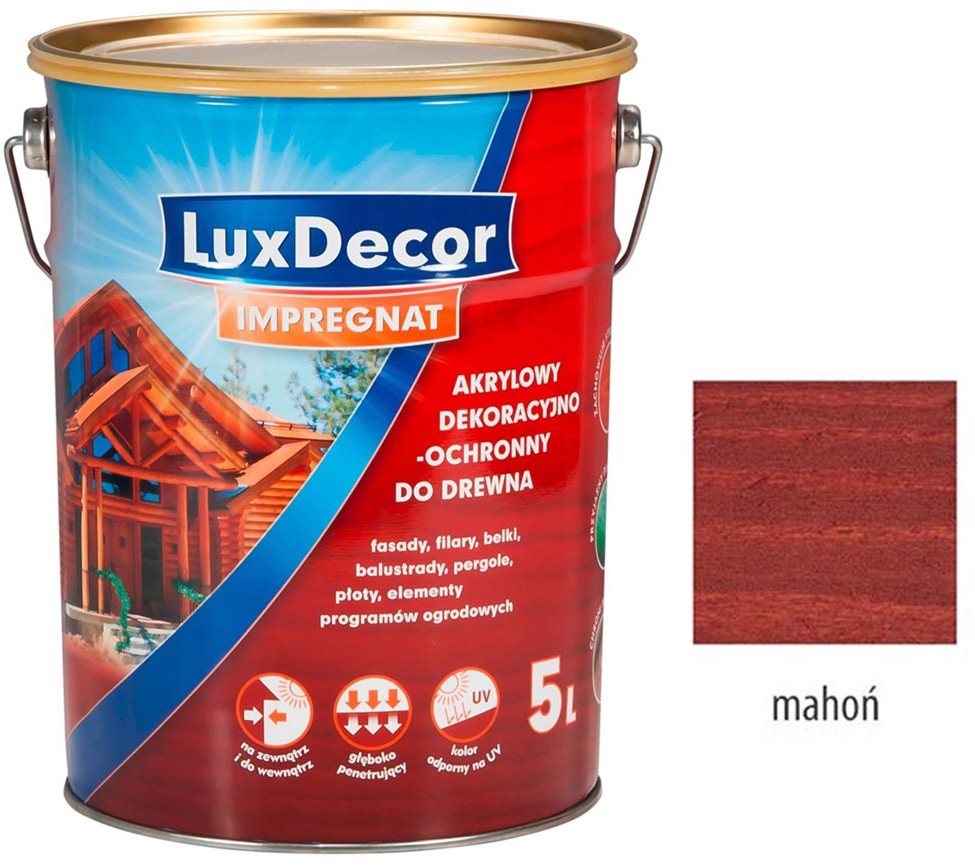 Luxdecor IMPREGNAT DO DREWNA MAHOŃ 5L