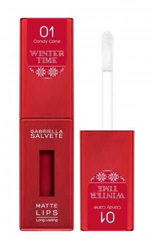 Gabriella Salvete Winter Time Matte Lips pomadka 4,5 ml 01 Candy Cane