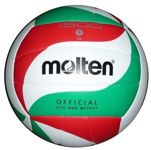 Molten Piłka, V5M 1500, biało-zielona, rozmiar uniwersalny
