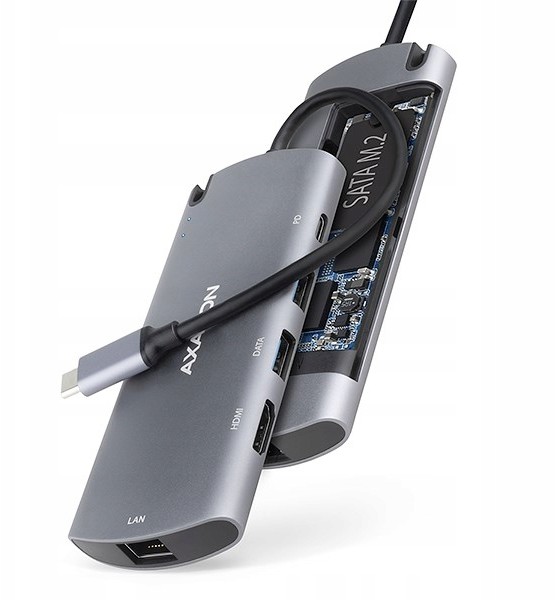 Konwerter Usb Typ C ->3.0 Hdmi RJ45 Pd Sata M.2