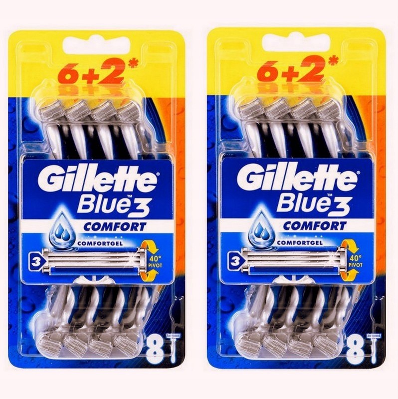 Gillette Procter & Gamble Blue3 Comfort Jednorazowa maszynka do golenia dla mężczyzn 6 sztuk