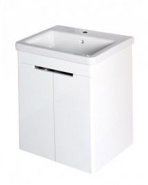 Sapho ELLA szafka umywalkowa 56,5x65x43cm, 2 drzwiczek, biała 70065