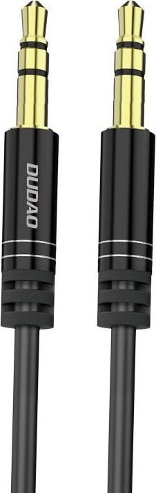 Dudao Dudao długi rozciągliwy kabel AUX mini jack 3.5mm sprężyna ~170cm czarny (L12 black) - Czarny Dudao Cable L12 Black