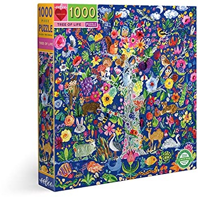 Eeboo Piece and Love Tree of Life 1000 sztuk kwadratowe puzzle dla dorosłych PZTTOL