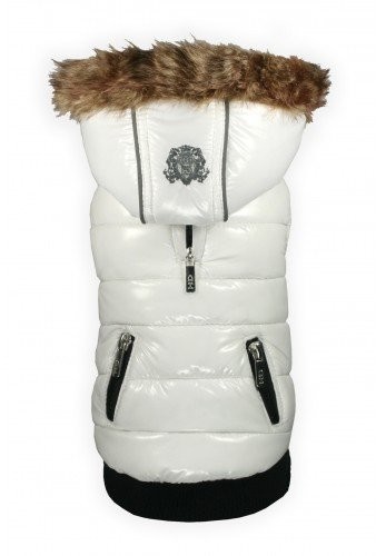 Hip Doggie Płaszcz  HD-5mcwh Elite Reflective Coat dla psów, XL, biały HD-5MCWH-XL