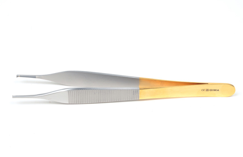 GIMA ZŁOTA MICRO ADSON PINCETA-15 cm  Narzędzia medyczne 1x2 ząbki GMA26563