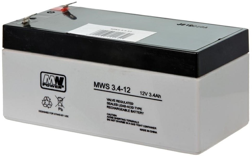 Akumulator żelowy 12V/3,4Ah MWS T1