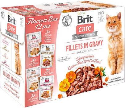 Brit Care Cat Zestaw próbny karmy dla kotów 12 x 85 g