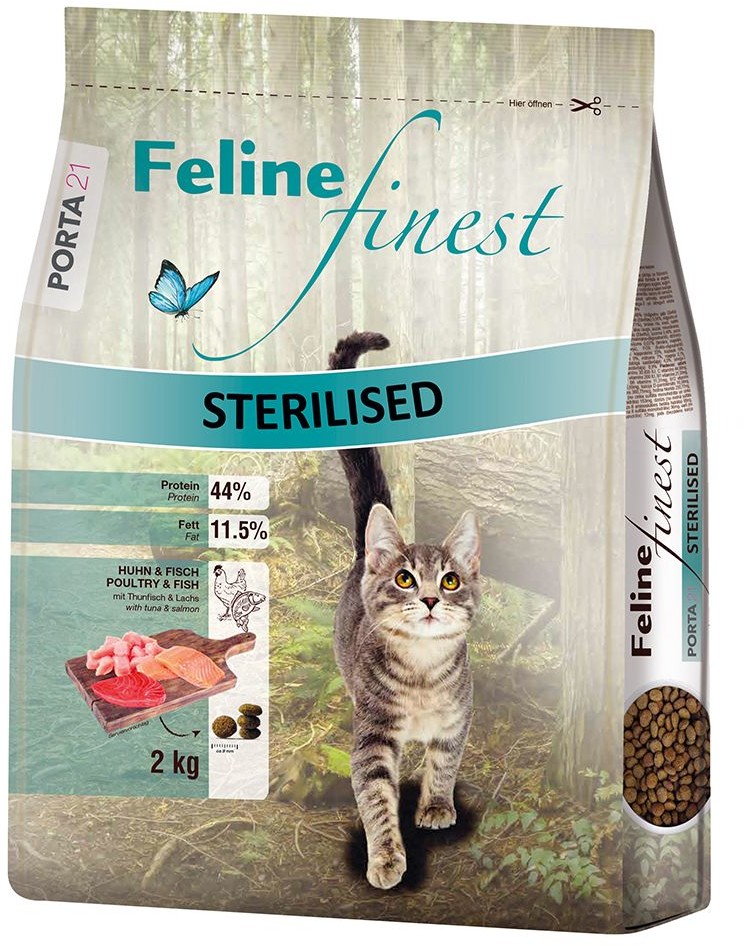 Porta 21 Feline Finest Sterilised kurczak i ryba 2 KG