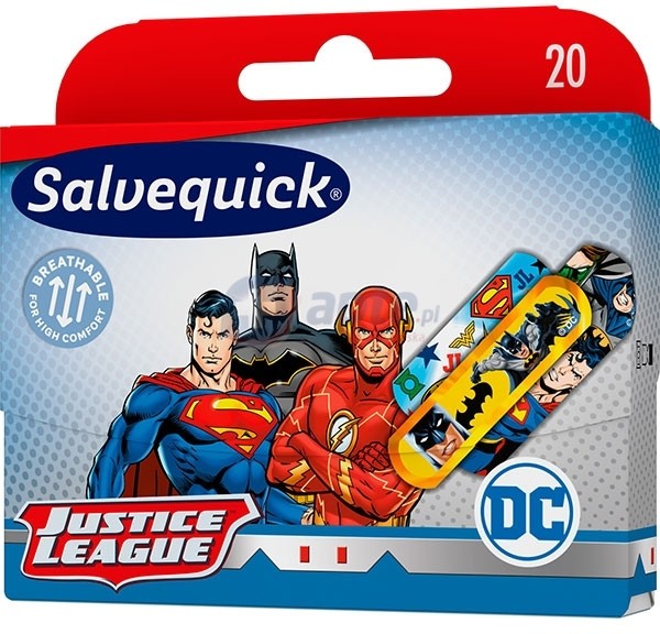Salvequick Orkla Care Plastry Justice League plastry dla dzieci (3 rozmiary) x20 sztuk