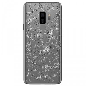 PURO Glam Ice Light Cover Etui Samsung Galaxy S9+ z metalicznymi elementami srebra SGS9PICELIGHT1SIL_fo