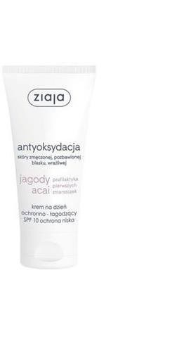 Ziaja Jagody Acai krem ochronno-łagodzący do skóry zmęczonej na dzień SPF10 50ml 54280-uniw