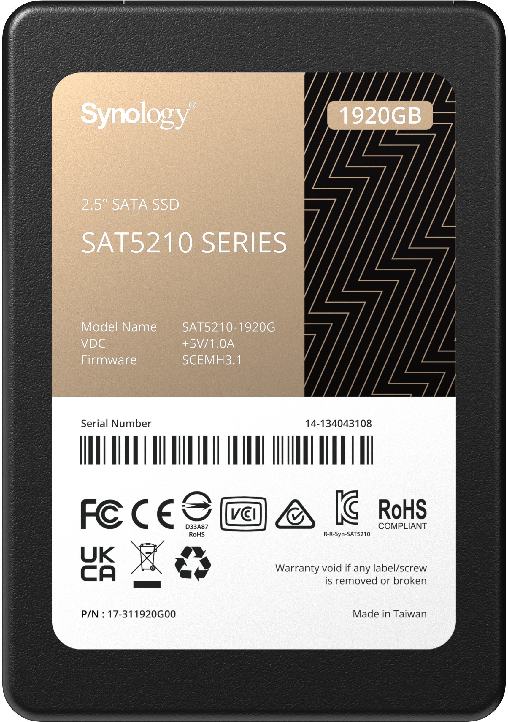 Synology SSD 2.5 SATA 1920GB 2.5