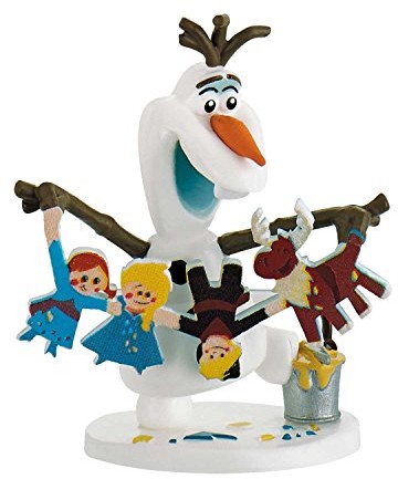 Bullyland 12943 - Disney Olafs Frozen Adventure figurka do zabawy, Olaf z girlandą
